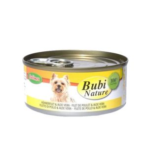 Bubi Nature chien, filet de poulet et aloe vera  : Bubi Nature blanc de poulet et aloé vera BUBIMEX