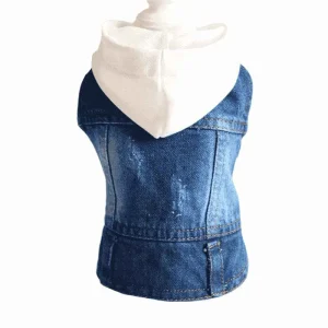 Veste en Jean style Cow-Boy pour whippet