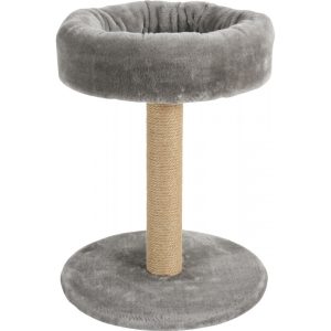 Arbre à chat 2 en 1. ø 35 cm x hauteur 45 cm. couleur gris. pour chats et chatons. – Animall Paradise