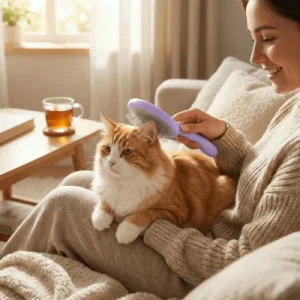 BROSSE POUR CHAT À POIL LONG | BrosseOvale™