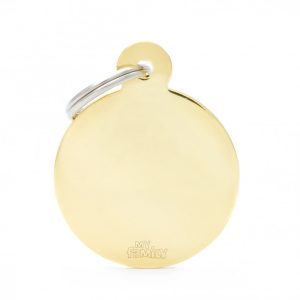 Medaille basic grand cercle dore